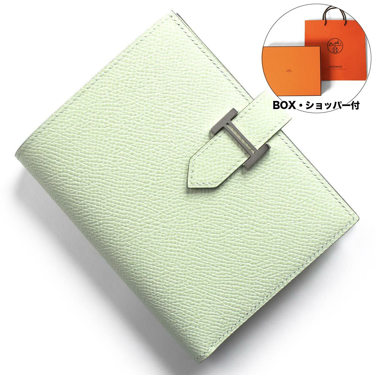 エルメス 三つ折り財布 財布 レディース ベアン コンビネ B刻印 2023年  