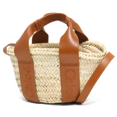 極美品◎Chloe クロエ CHC22AS383I2690U ウッディ ミディアム リネン 
