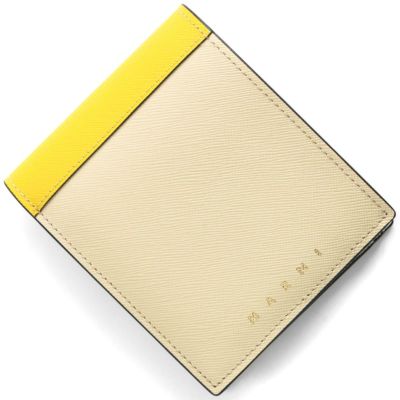 MARNI イエロー 二つ折り財布
