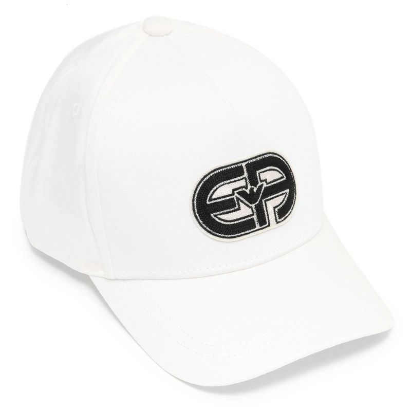 エンポリオアルマーニ キャップ/帽子 メンズ レディース ホワイト 