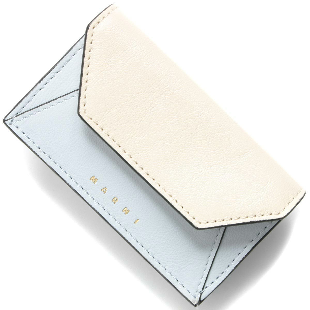 マルニ カードケース/名刺入れ レディース バイカラー ホワイト  