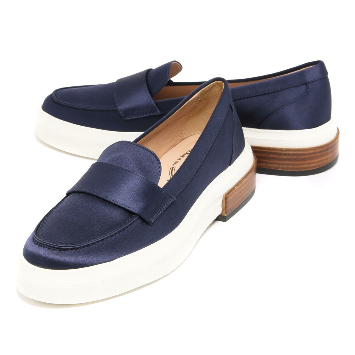 トッズ ローファー/靴 シューズ メンズ レディース ブルーネイビー  