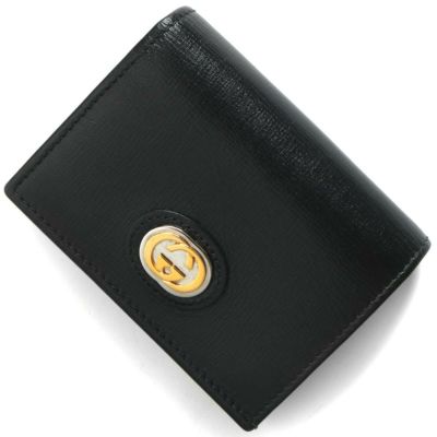 グッチ 二つ折り財布（札入れ） 財布 メンズ GGマーモント ブラック