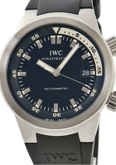 IWC アクアタイマー オートマティック IW354805 黒 バー 回転式インナーベゼル 自動巻き |ブランド腕時計通販なら「  ブルークウォッチカンパニー 心斎橋店」