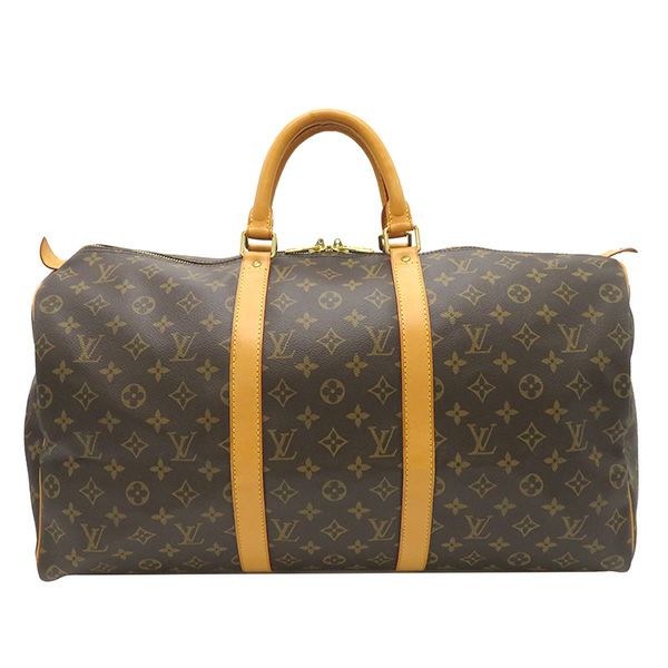 ルイヴィトン LOUIS VUITTON ボストンバッグ キーポル50 モノグラム 茶