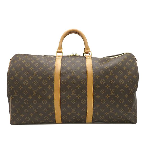 ルイヴィトン LOUIS VUITTON ボストンバッグ キーポル55 モノグラム 茶