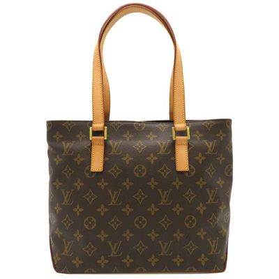 ルイヴィトン LOUIS VUITTON トートバッグ カバ ピアノ モノグラム 茶