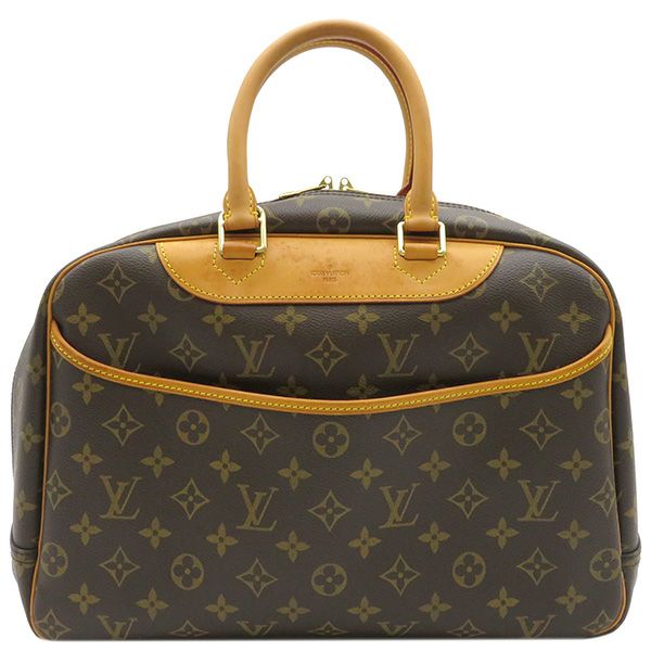 ルイヴィトン LOUIS VUITTON ハンドバッグ ドーヴィル モノグラム 茶