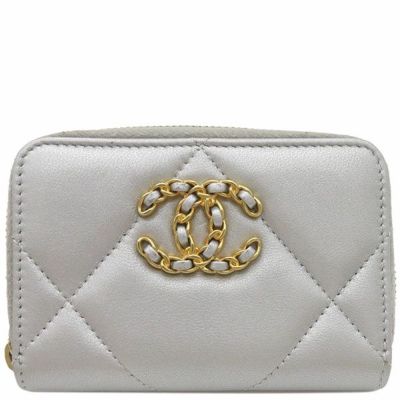 シャネル CHANEL コインケース 19 ジップ コインパース レザー