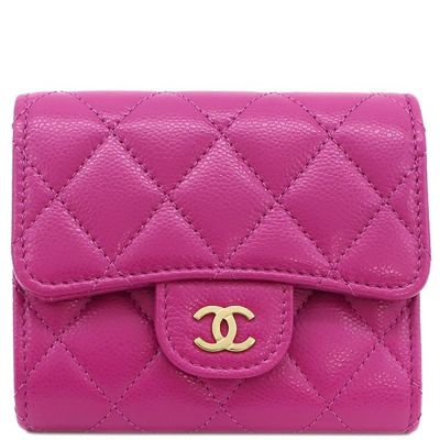 シャネル CHANEL 三つ折り財布 マトラッセ クラシック スモール