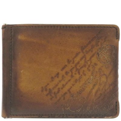 ベルルッティ 二つ折り財布 マネークリップ付き コンパクト ウォレット 