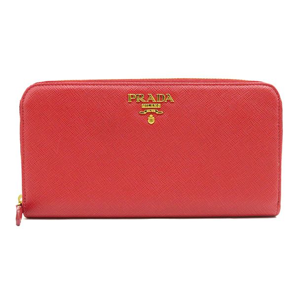 プラダ PRADA 長財布 レザー ジップアラウンド/サフィアーノレザー