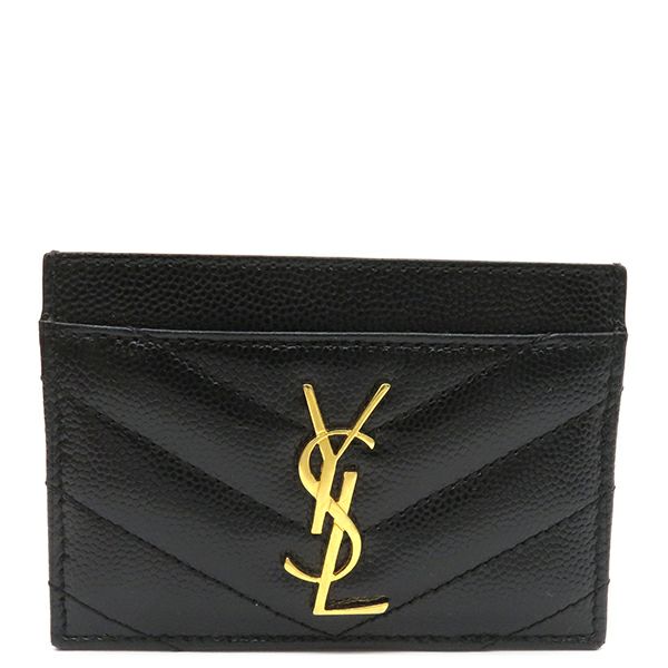 サンローラン SAINT LAURENT カードケース モノグラム YSL レザー