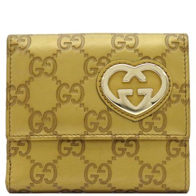 グッチ GUCCI 二つ折り財布 GG Wホック ウォレット/グッチシマレザー