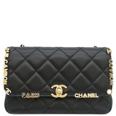 シャネル CHANEL ポーチ マトラッセ クラシック ミニポーチ ラムスキン