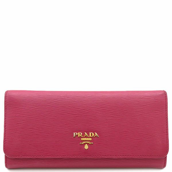 プラダ PRADA 長財布 サフィアーノ/サフィアーノレザー ピンク 1MH132