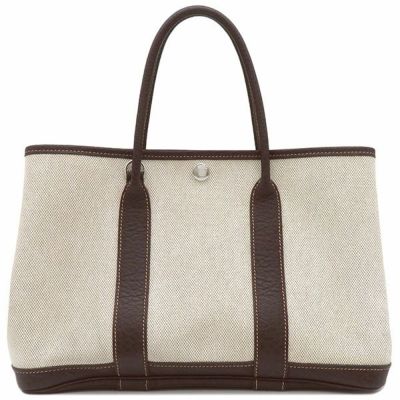 エルメス HERMES トートバッグ アンビエ GM カバ バイアスH 40 トワル ...