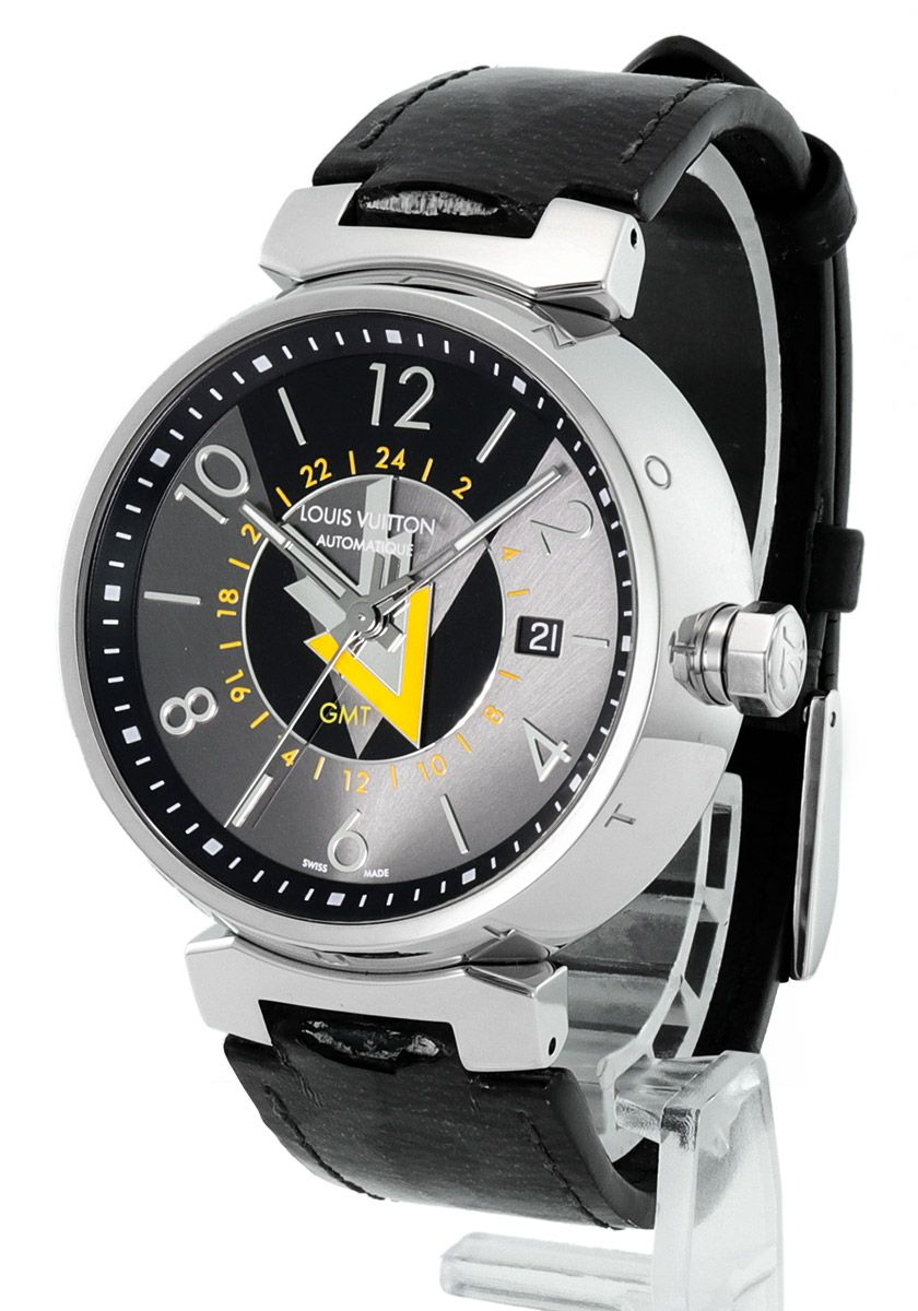 ルイヴィトン タンブール GMT メンズ Q1D31【中古】 |ブランド腕時計 