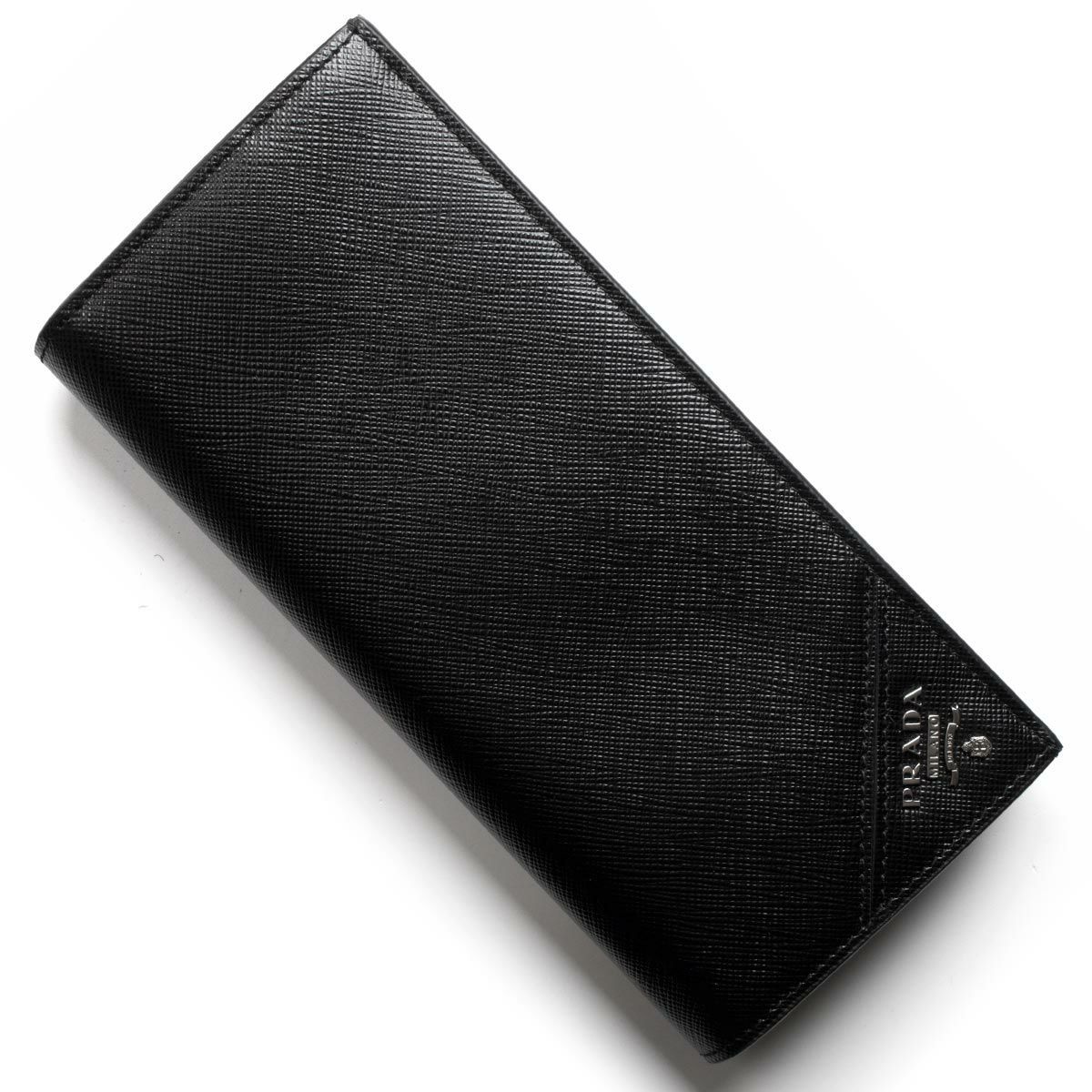 プラダ 長財布 財布 メンズ サフィアーノ メタル ブラック 2MV836 QME  