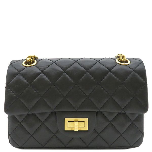 シャネル CHANEL ショルダーバッグ 2.55 ミニ ハンドバッグ カーフ