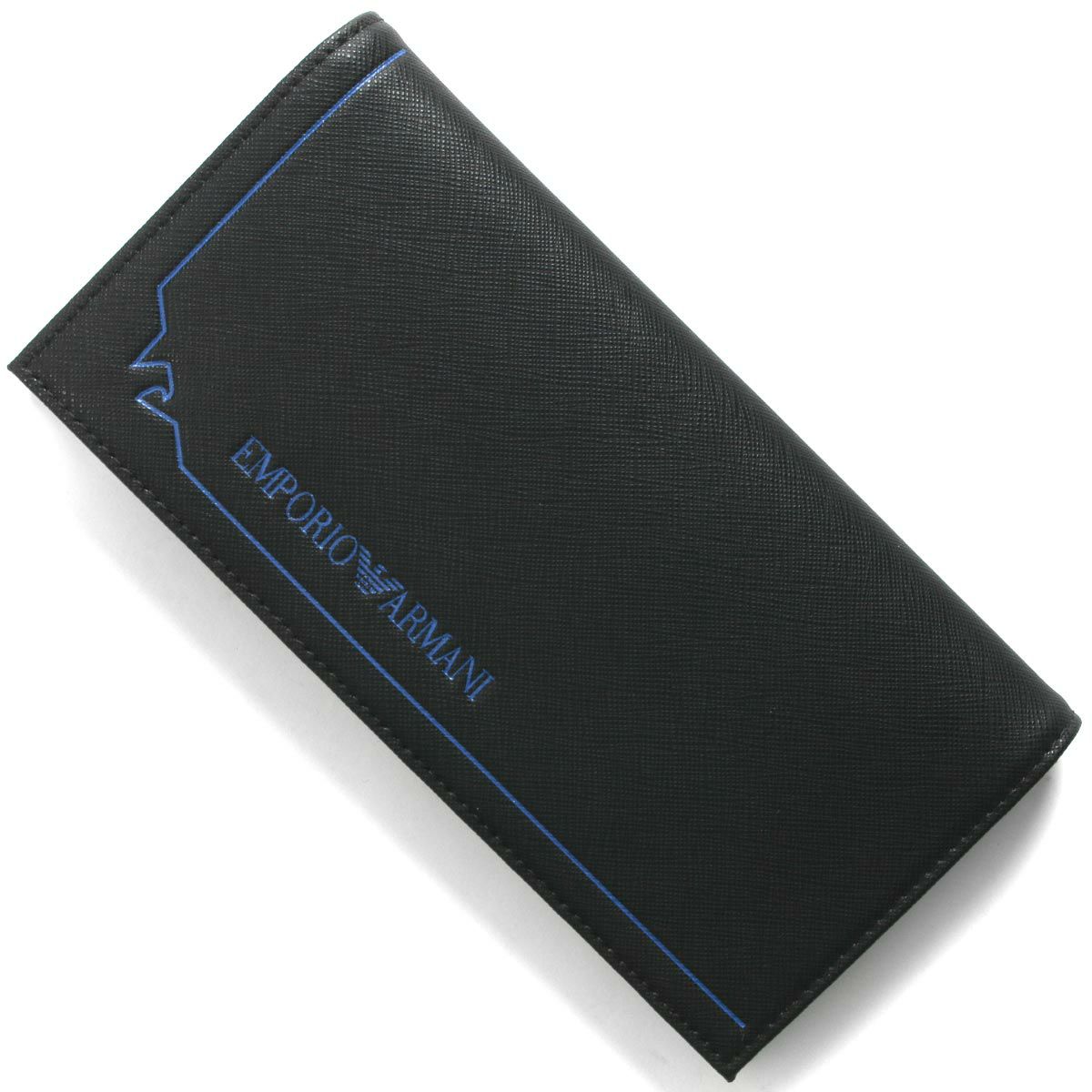 エンポリオアルマーニ 長財布 財布 メンズ イーグルマーク ラウンド  