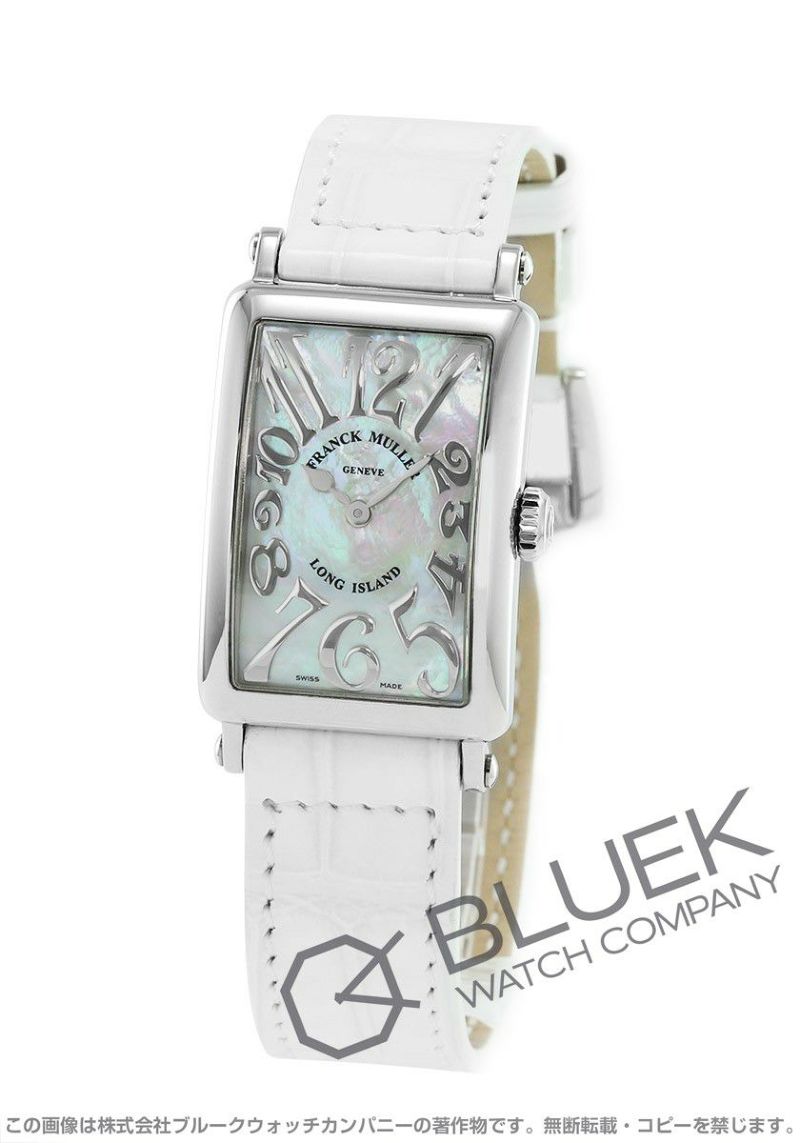 フランクミュラー ロングアイランド レリーフ クロコレザー レディース