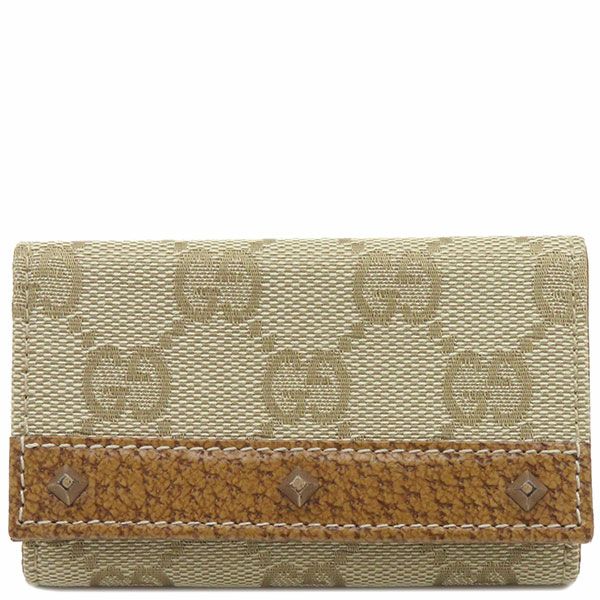 グッチ GUCCI キーケース GGキャンバス 6連 GG GGキャンバス