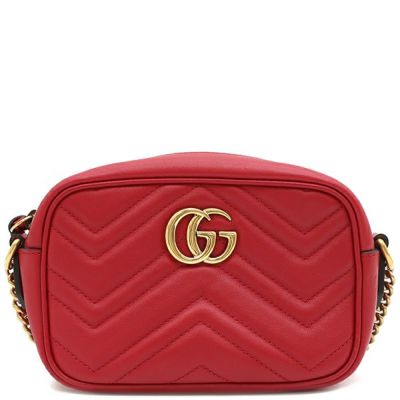 グッチ GUCCI ショルダーバッグ GGマーモント キルティング ミニバッグ