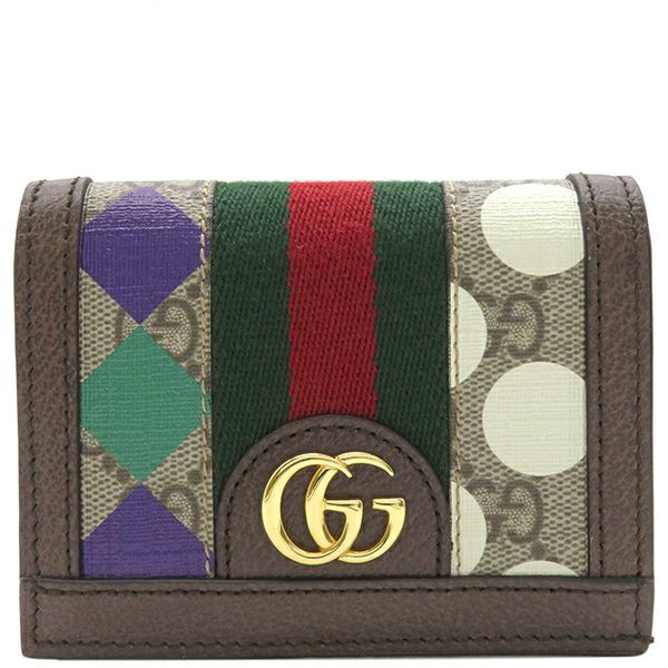 グッチ GUCCI 二つ折り財布 オフィディア GG カードケース オフィ