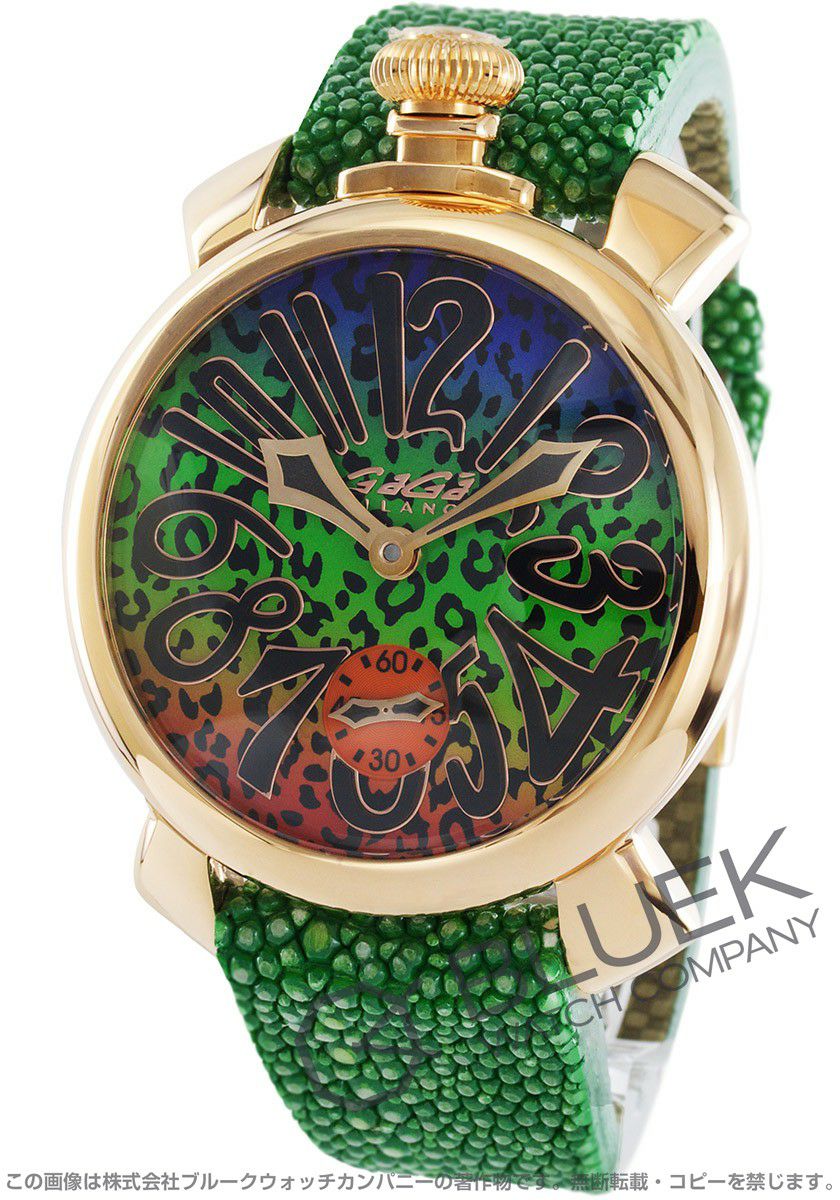 ガガミラノ マヌアーレ48mm アニマーレ 限定300本 ガルーシャレザー 
