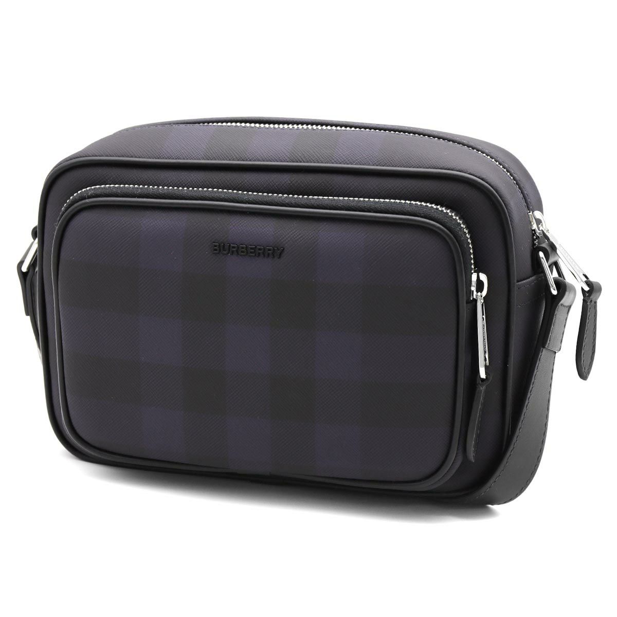 バーバリー　BURBERRY ネイビー ストライプ ショルダーバッグ　三陽商会 バーバリー BURBERRY ネイビー ストライプ ショルダーバッグ 三陽商会