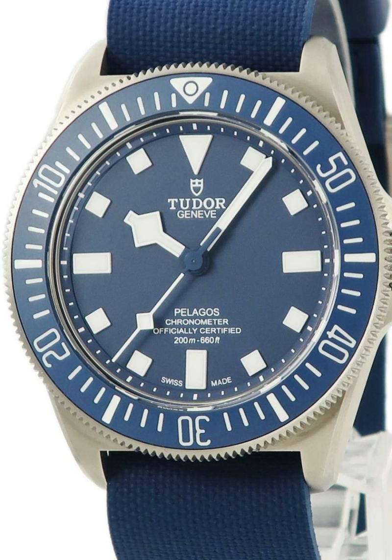 【良品】Tudor Pelagos 腕時計 ブルーダイヤル 自動巻き メンズ 腕時計(アナログ)