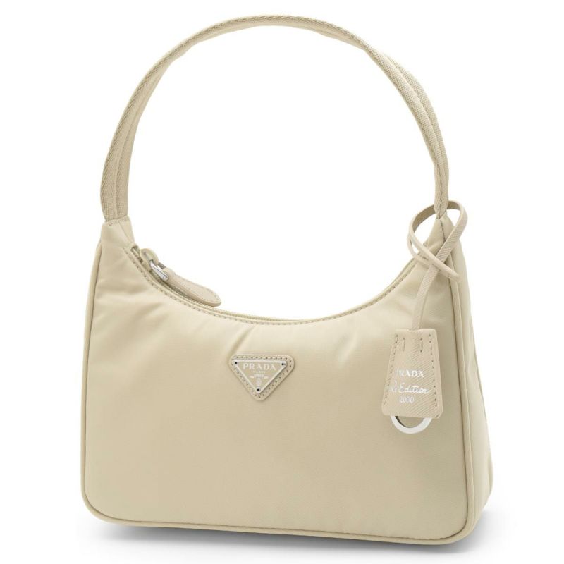 【セール】プラダ☆三角ロゴスタッズミニホーホーバッグ☆1BC515 PRADA プラダ ハンドバッグ ワンショルダー MV515 ホーボー ミニ