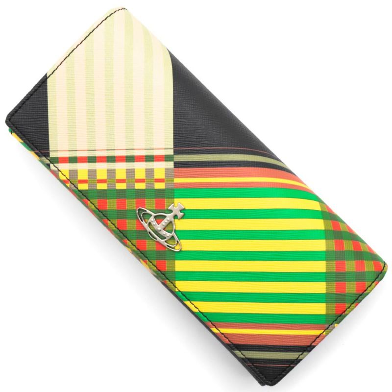 ☆vivienne westwood☆タータンチェック オーブロゴ付きミニ財布