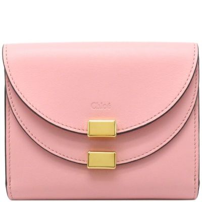 クロエ 二つ折り財布 財布 レディース アルファベット セメントピンク 