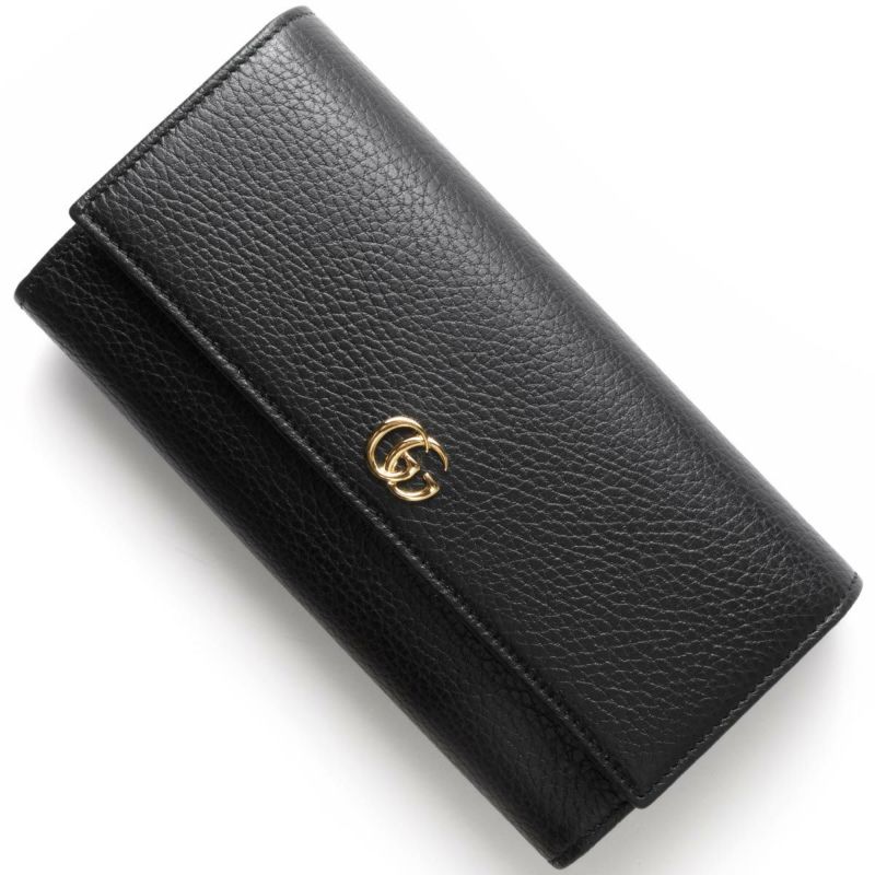 グッチ 長財布 財布 レディース プチ マーモント 【PETITE MARMONT】 ブラック 456116 CAO0G 1000 GUCCI  |ブランド腕時計通販なら「 ブルークウォッチカンパニー 心斎橋店」