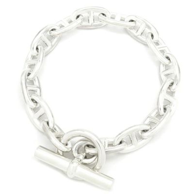 エルメス ブレスレット ジュエリー メンズ レディース シェーヌ ダンクル グランド シルバー CHAINE D'ANCRE BRACELET GM SILVER  HERMES |ブランド腕時計通販なら「 ブルークウォッチカンパニー 心斎橋店」