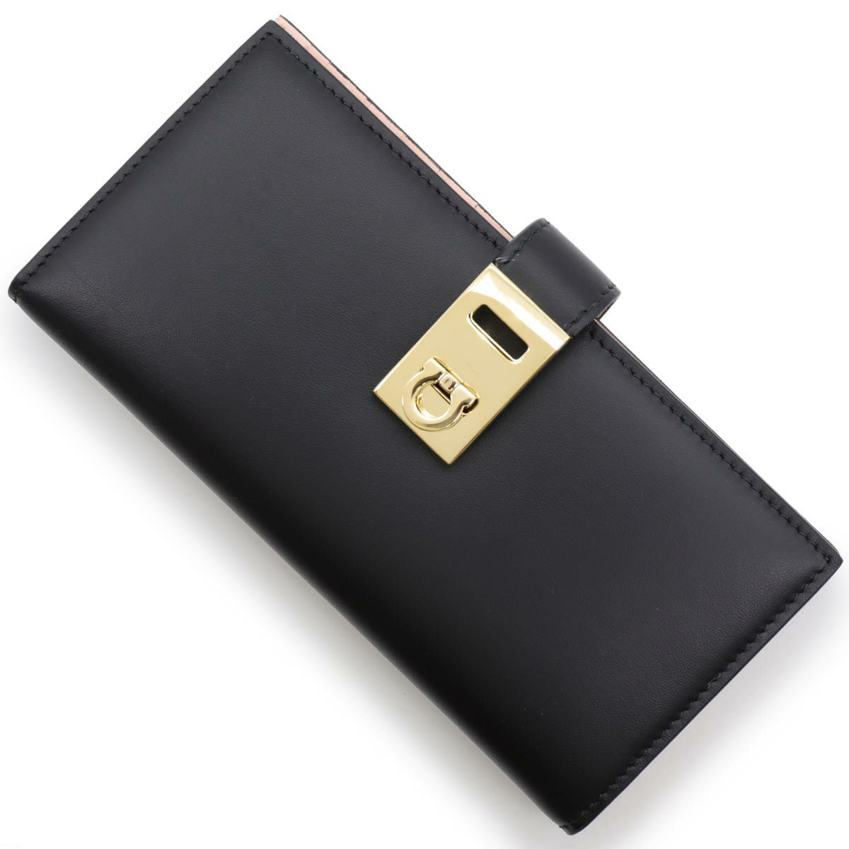 フェラガモ 長財布 財布 レディース ガンチーニ ブラック 22D150 NERO  