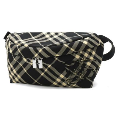 バーバリー ボディバッグ/ベルトバッグ/ウエストバッグ バッグ メンズ レディース BURBERRY CHECK バーバリーチェック 馬上騎士  ブラック&キャリコベージュ ML ESSENTIAL BELT BAG CEK 158564 B8687 8093780 BURBERRY  |ブランド腕時計通販 ...