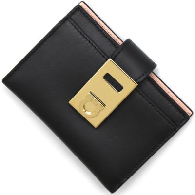 【年末年始SALE】フェラガモ カードケース レディース ガンチーニ バイカラー ブラック 220552 NERO 0770880 SALVATORE  FERRAGAMO |ブランド腕時計通販なら「 ブルークウォッチカンパニー 心斎橋店」