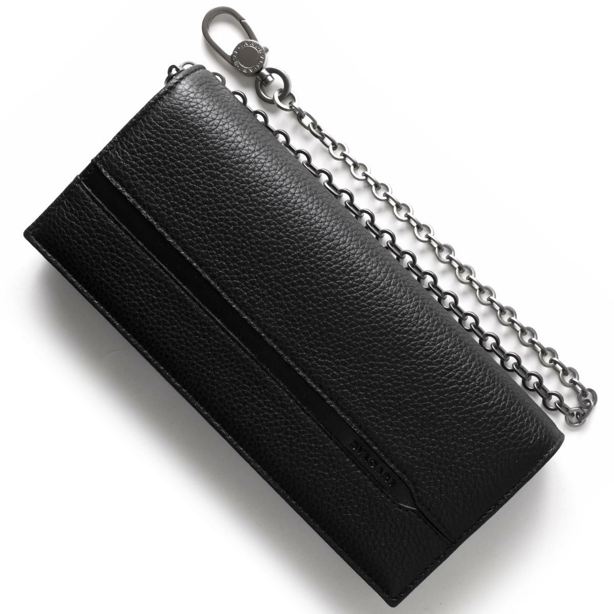 ブルガリ 長財布 財布 メンズ オクト レザー ブラック 36970 BVLGARI 
