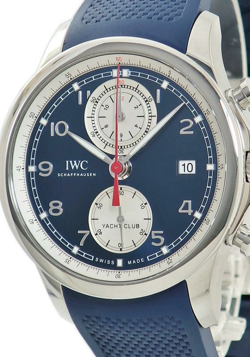 IWC ポルトギーゼ ヨットクラブ クロノグラフ IW390507 フライバック ブルー アラビア 自動巻き |ブランド腕時計通販なら「  ブルークウォッチカンパニー 心斎橋店」