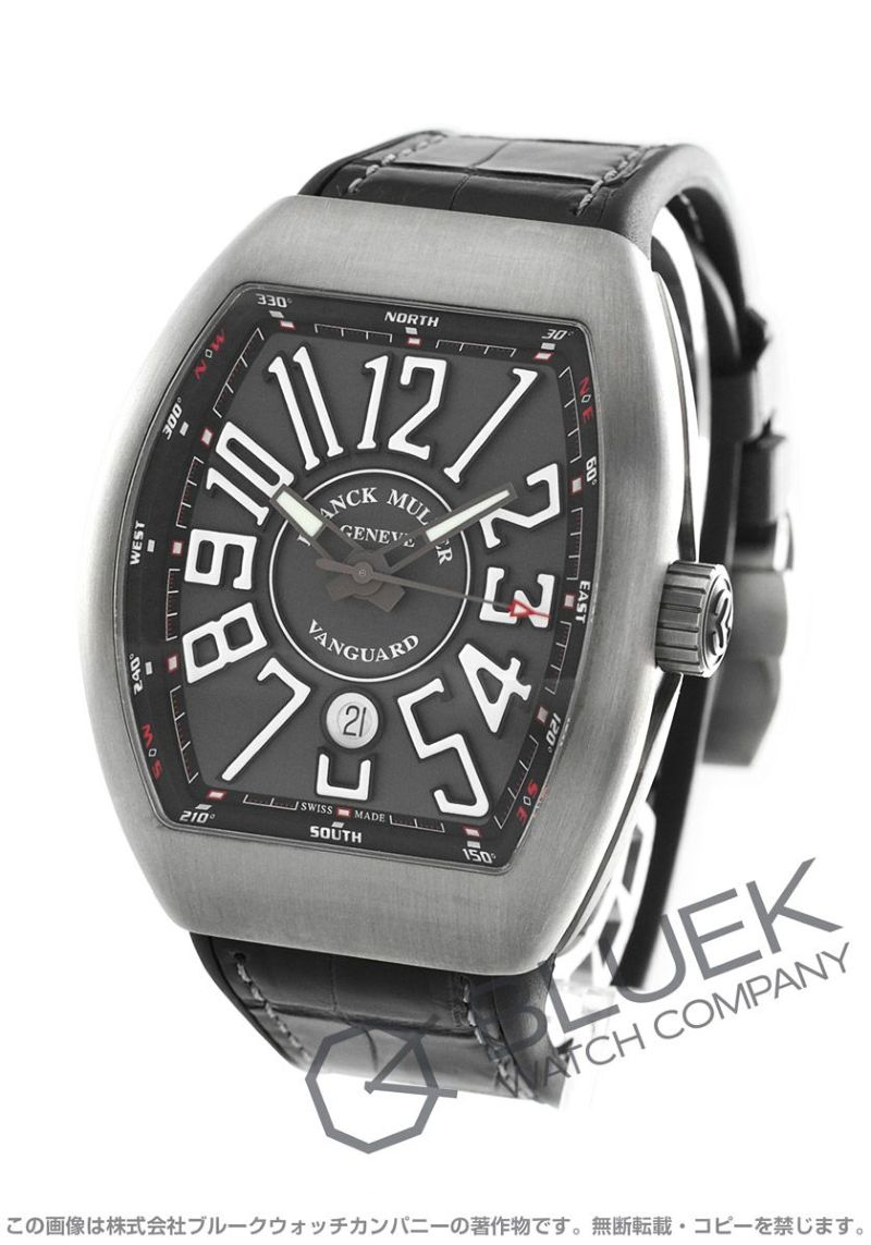フィランクミュラー　ヴァンガード　V45用　ホワイト クロコダイルレザーベルト FRANCK MULLER - フランクミュラー FRANCK MULLER ヴァンガード
