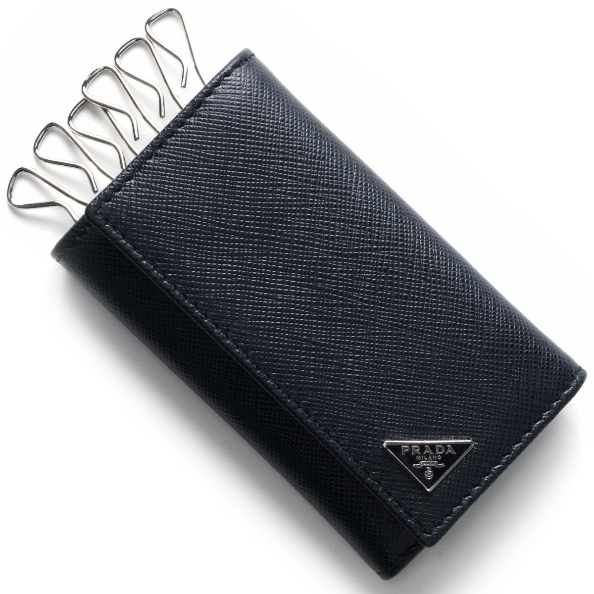 プラダ キーケース メンズ サフィアーノ トライアングル Saffiano Triang 三角ロゴプレート ブラック 2pg222 Qhh F0002 Prada ブランド腕時計通販なら ブルークウォッチカンパニー 心斎橋店