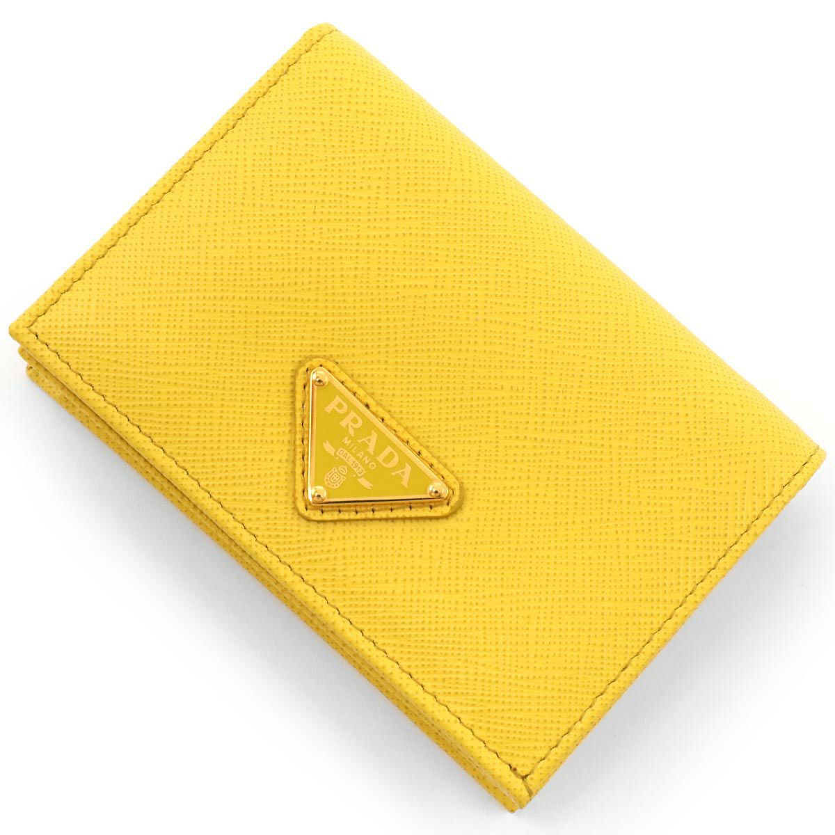 プラダ 二つ折り財布 財布 レディース サフィアーノ トライアングル  