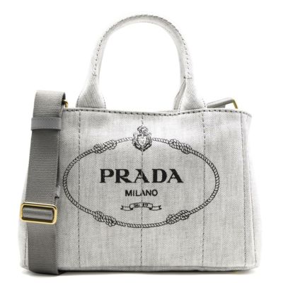 100%新品お得【極希少】 PRADA ショルダーバッグ デニム レザー 三角ロゴ 肩掛け バッグ