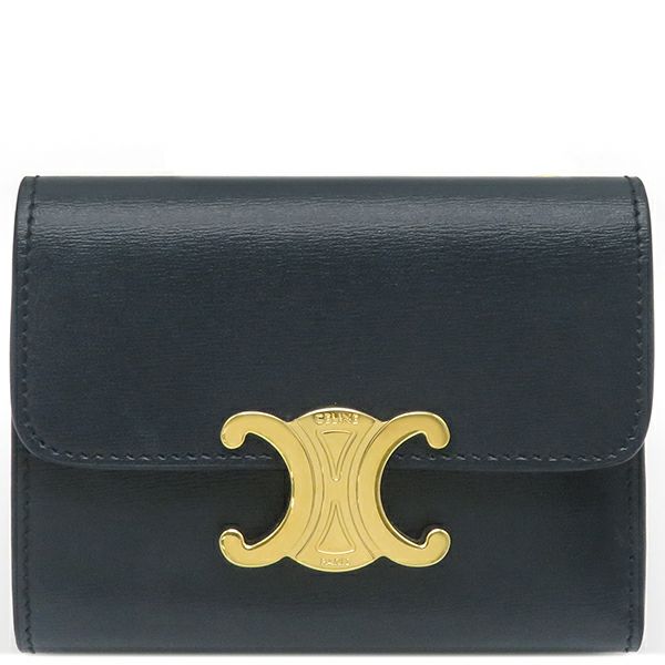 セリーヌ CELINE 3つ折り財布 小銭入れ付き グレー レディース 10b57 