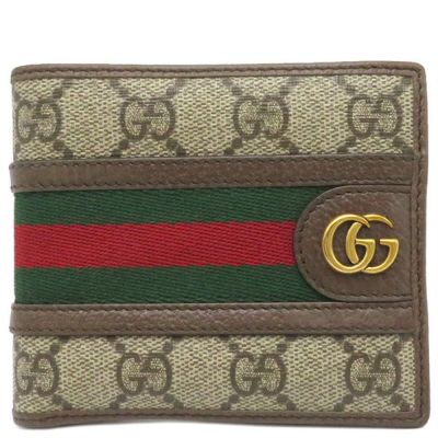 グッチ 二つ折り財布 財布 レディース GGスプリーム レ ポム