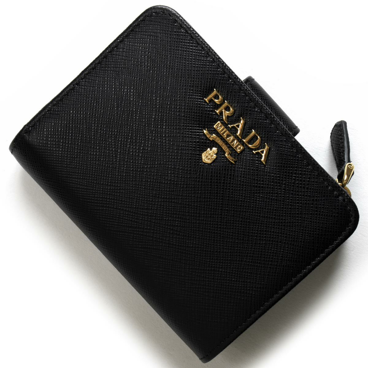 10%OFFクーポン+さらに3倍☆8/20限定／【中古】 プラダ 長財布ニ折小銭  