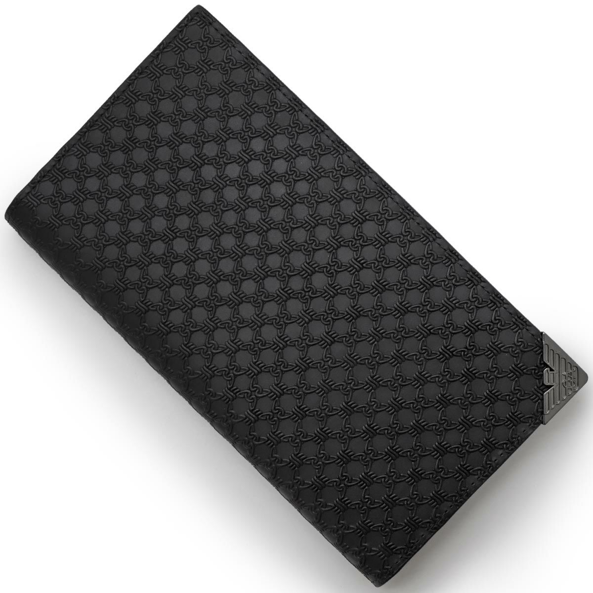 エンポリオアルマーニ 二つ折り財布 財布 メンズ イーグル ブラック  